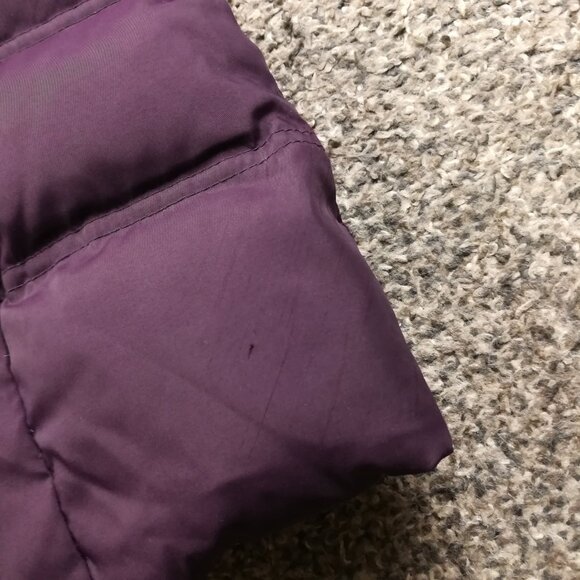 Anthropologie Cartonnier Coat Down Puffer Toggle Button Jacket Wool Purple Sz 4 - Picture 10 of 14